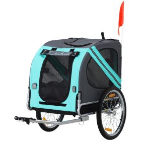 Dog Bike Trailer with 3 Entrances Large Wheels, Green (Option: Green-850x210x620 mm)